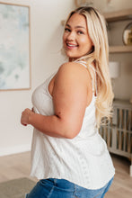 Load image into Gallery viewer, AVE SHOPS- Eye on the Prize Eyelet Tank

