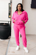 Load image into Gallery viewer, RAE MODE- Morning Run Half Zip Hoodie in Sonic Pink
