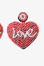 Load image into Gallery viewer, Valentines *Love Spell* : Beaded Heart Earrings
