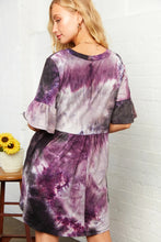 Load image into Gallery viewer, Plum Crazy Tye Dye Dress (Reg)
