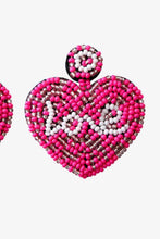 Load image into Gallery viewer, Valentines *Love Spell* : Beaded Heart Earrings
