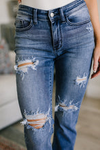 Load image into Gallery viewer, JUDY BLUE- O&#39;Hara Destroyed Straight Jeans
