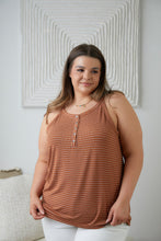 Load image into Gallery viewer, SP24- Tip Me Off Striped Tank
