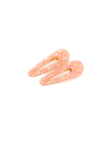 Load image into Gallery viewer, 2 Pack Teardrop Hair Clip in Pink Shell
