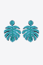 Load image into Gallery viewer, Beaded Banana Leaf Earrings
