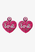 Load image into Gallery viewer, Valentines *Love Spell* : Beaded Heart Earrings
