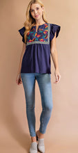 Load image into Gallery viewer, Summer Floral Embroidered Top (Reg &amp; Plus)
