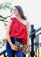 Load image into Gallery viewer, Bee-utiful Leopard Beaded Crossbody
