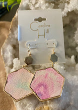 Load image into Gallery viewer, Pink Hue Watercolor Earrings
