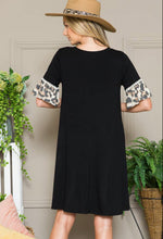 Load image into Gallery viewer, Touch of Wild Leopard Ruffle Dress (Reg)
