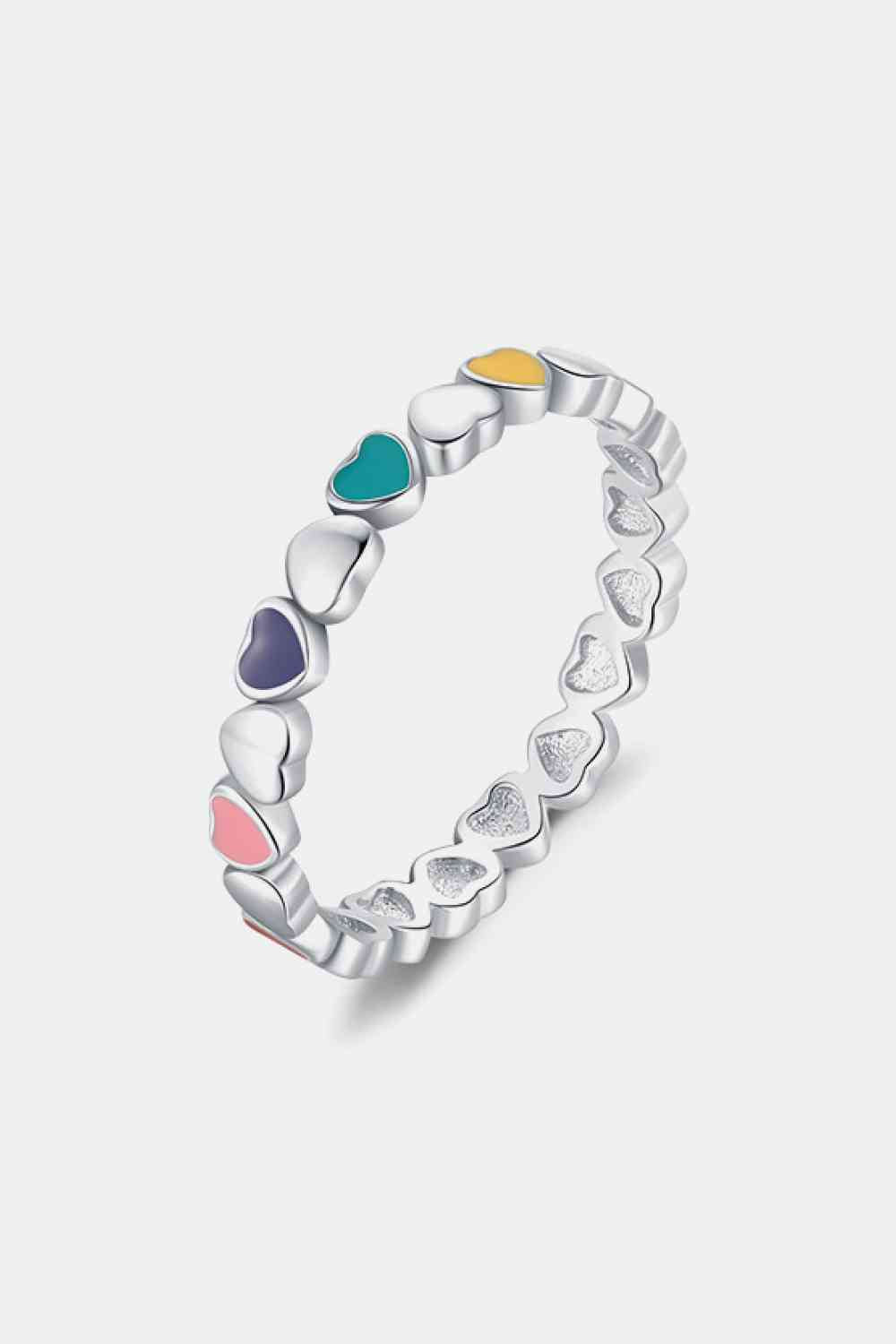 Valentines *Sweethearts* : 925 Sterling Silver Heart Shape Ring