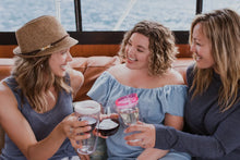 Load image into Gallery viewer, Portable Wine Cup with Acrylic Lid in Black
