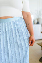 Load image into Gallery viewer, SP24- Cascading Ruffles A-Line Skirt
