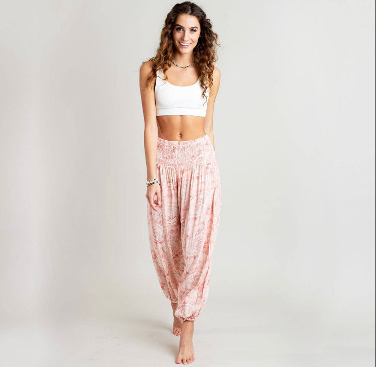 Peachy Beachy Boho Genie Pants (Reg)