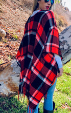 Load image into Gallery viewer, Keeping Cozy Plaid Wrap
