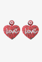 Load image into Gallery viewer, Valentines *Love Spell* : Beaded Heart Earrings
