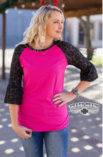 Load image into Gallery viewer, Leopard &amp; Ruffle Top (Reg &amp; Plus)
