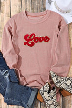 Load image into Gallery viewer, Valentines Cozy Chic *LOVE* : Dropped Shoulder Sweatshirt
