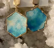 Load image into Gallery viewer, Blue Hue Watercolor Earrings
