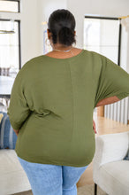 Load image into Gallery viewer, W23 SEW IN LOVE- A Day Together Long Sleeve Top in Olive

