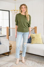 Load image into Gallery viewer, W23 SEW IN LOVE- A Day Together Long Sleeve Top in Olive
