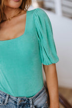Load image into Gallery viewer, SP24- A Total Vision Square Neck Bodysuit in Mint
