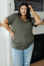 Load image into Gallery viewer, Absolute Favorite V-Neck Top in Olive (Reg &amp; Curvy)
