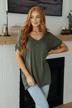 Load image into Gallery viewer, Absolute Favorite V-Neck Top in Olive (Reg &amp; Curvy)
