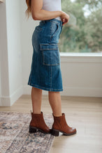 Load image into Gallery viewer, RISEN- Always Be there Cargo Denim Skirt (Reg &amp; Curvy)
