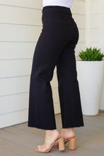 Load image into Gallery viewer, August High Rise Wide Leg Crop Jeans in Black by Annie Wear
