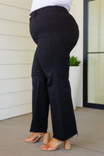 Load image into Gallery viewer, August High Rise Wide Leg Crop Jeans in Black by Annie Wear
