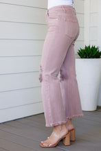 Load image into Gallery viewer, SP24-Risen -Babs High Rise Distressed Straight Jeans in Mauve
