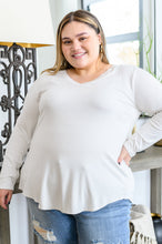 Load image into Gallery viewer, WEEKEND DEAL- Basics Are Best Long Sleeve V-Neck Top in Bone
