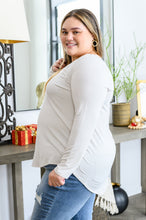Load image into Gallery viewer, WEEKEND DEAL- Basics Are Best Long Sleeve V-Neck Top in Bone
