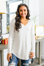 Load image into Gallery viewer, WEEKEND DEAL- Basics Are Best Long Sleeve V-Neck Top in Bone
