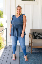 Load image into Gallery viewer, Before Now Ruffled Babydoll Top-111 NORTH
