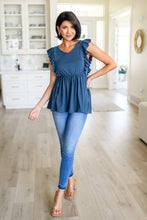 Load image into Gallery viewer, Before Now Ruffled Babydoll Top-111 NORTH
