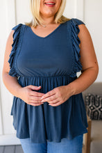 Load image into Gallery viewer, Before Now Ruffled Babydoll Top-111 NORTH
