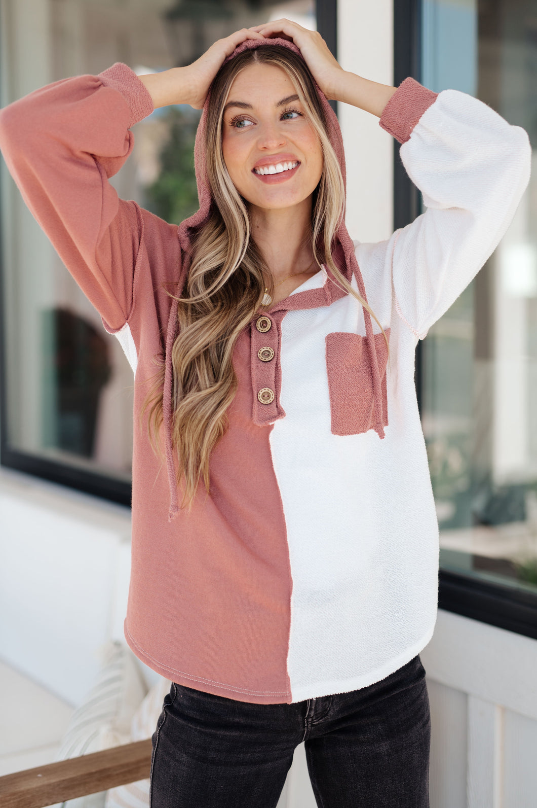 BIBI- Best on the Block Color Block Hoodie
