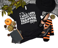 Load image into Gallery viewer, PREORDER: Long Walks Through Haunted Houses Graphic Tee * Closes 8/15*
