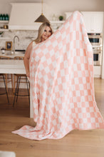 Load image into Gallery viewer, CUDDLE CULTURE- Penny Blanket Single Cuddle Size in Pink Check
