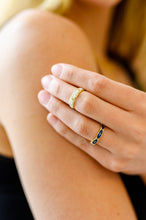 Load image into Gallery viewer, Waterproof, No Tarnish, Mariana Hand Crafted Blue Cross Ring
