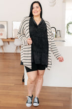 Load image into Gallery viewer, WHITE BIRCH- Weekend Adventure Striped Longline Cardigan
