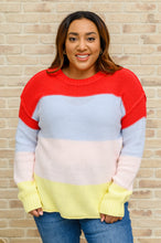 Load image into Gallery viewer, Bright Striped Knit Sweater
