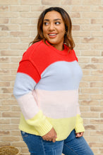 Load image into Gallery viewer, Bright Striped Knit Sweater
