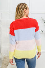 Load image into Gallery viewer, Bright Striped Knit Sweater
