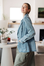 Load image into Gallery viewer, BIBI- Business Brunch Denim Blazer (Reg &amp; Curvy)
