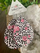 Load image into Gallery viewer, Leopard &amp; Roses Earrings
