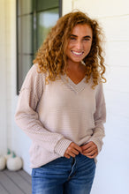 Load image into Gallery viewer, Calm In the Chaos V-Neck Sweater (Reg &amp; Curvy)
