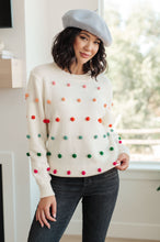 Load image into Gallery viewer, SP24- Jodiful- Candy Buttons Pom Detail Sweater
